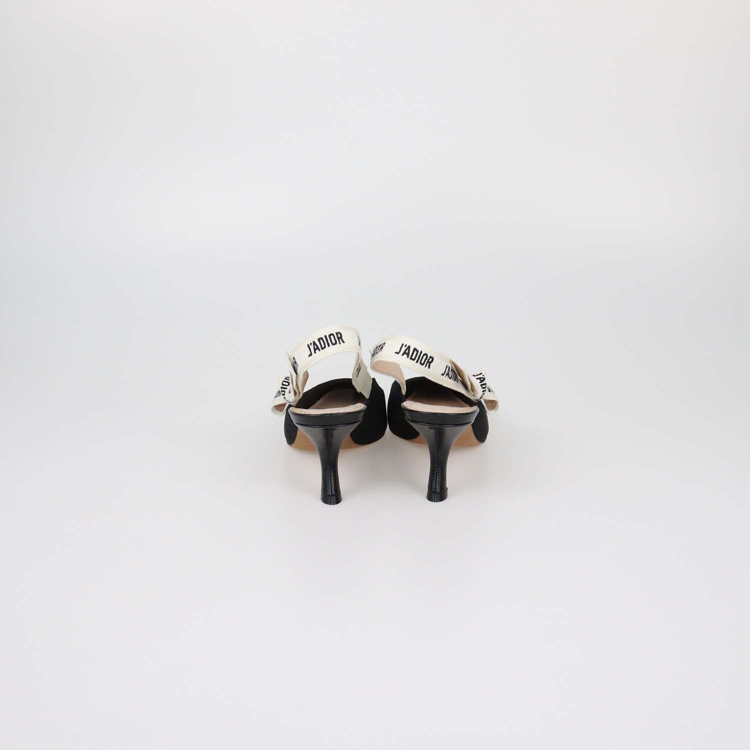 Christian Dior Black Fabric J'Adior Slingback Pumps