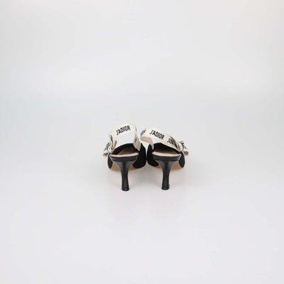 Christian Dior Black Fabric J'Adior Slingback Pumps
