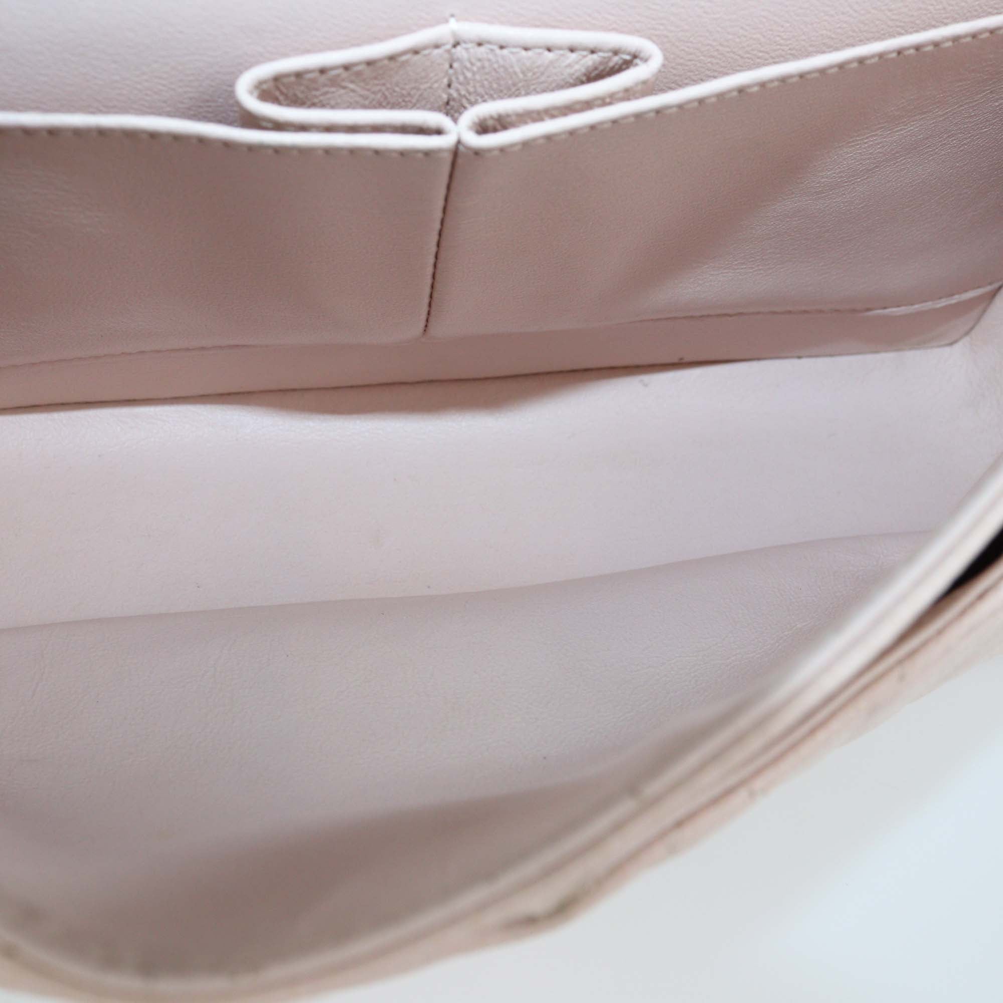 Chanel Pink Caviar Leather Medium Classic Double Flap Bag