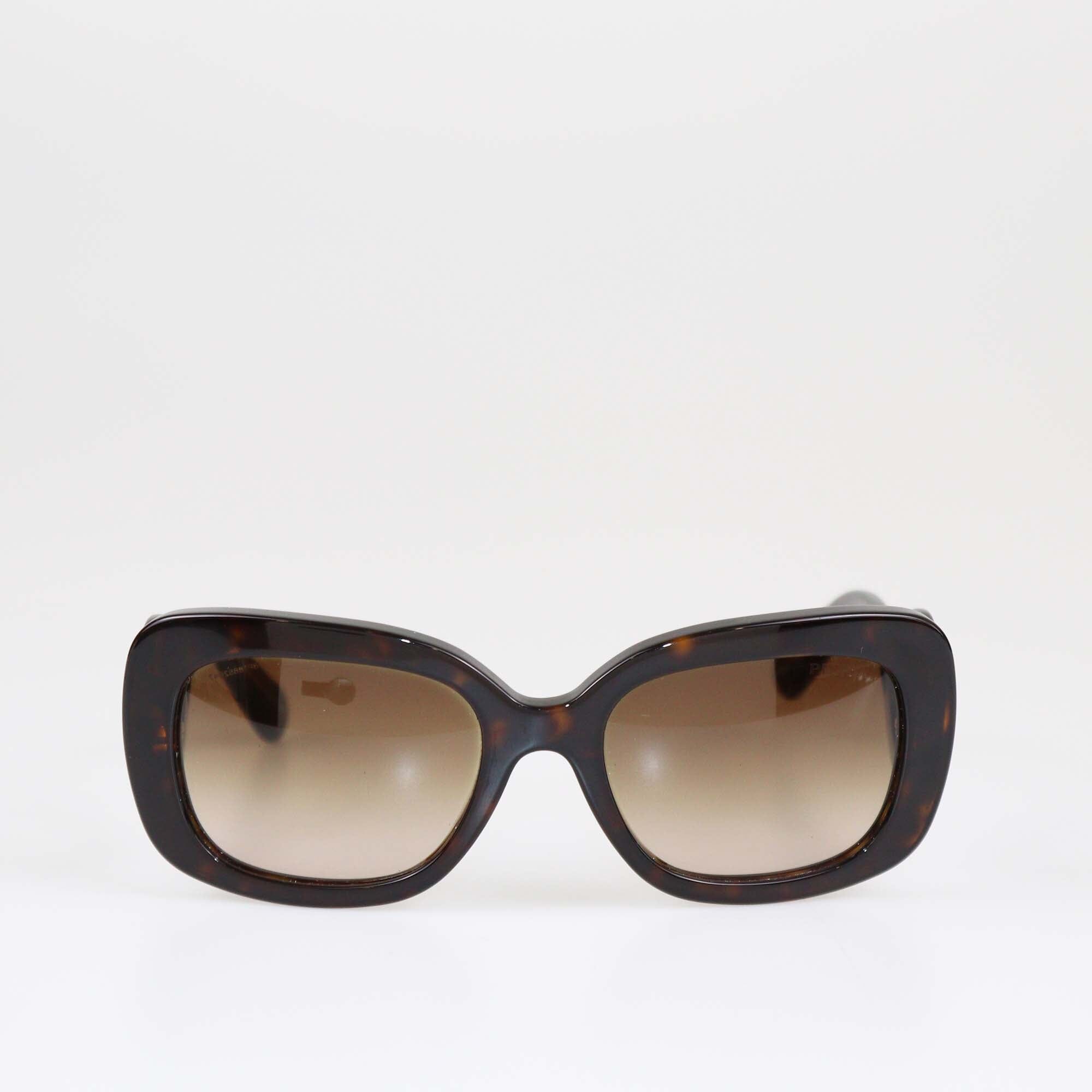 Prada Havana Gradient Baroque Sunglasses Womens Prada 