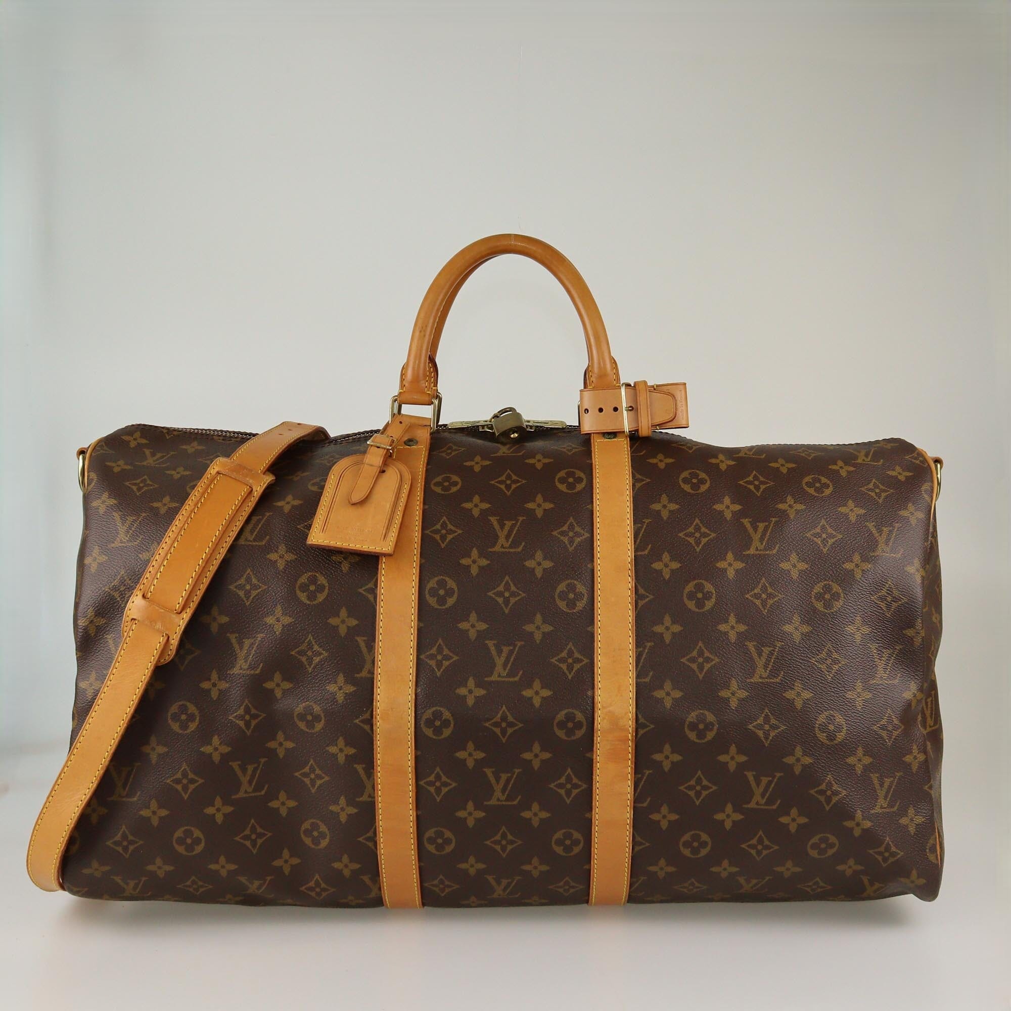 Louis Vuitton Monogram Keepall Bandouliere 55 Womens Louis Vuitton 