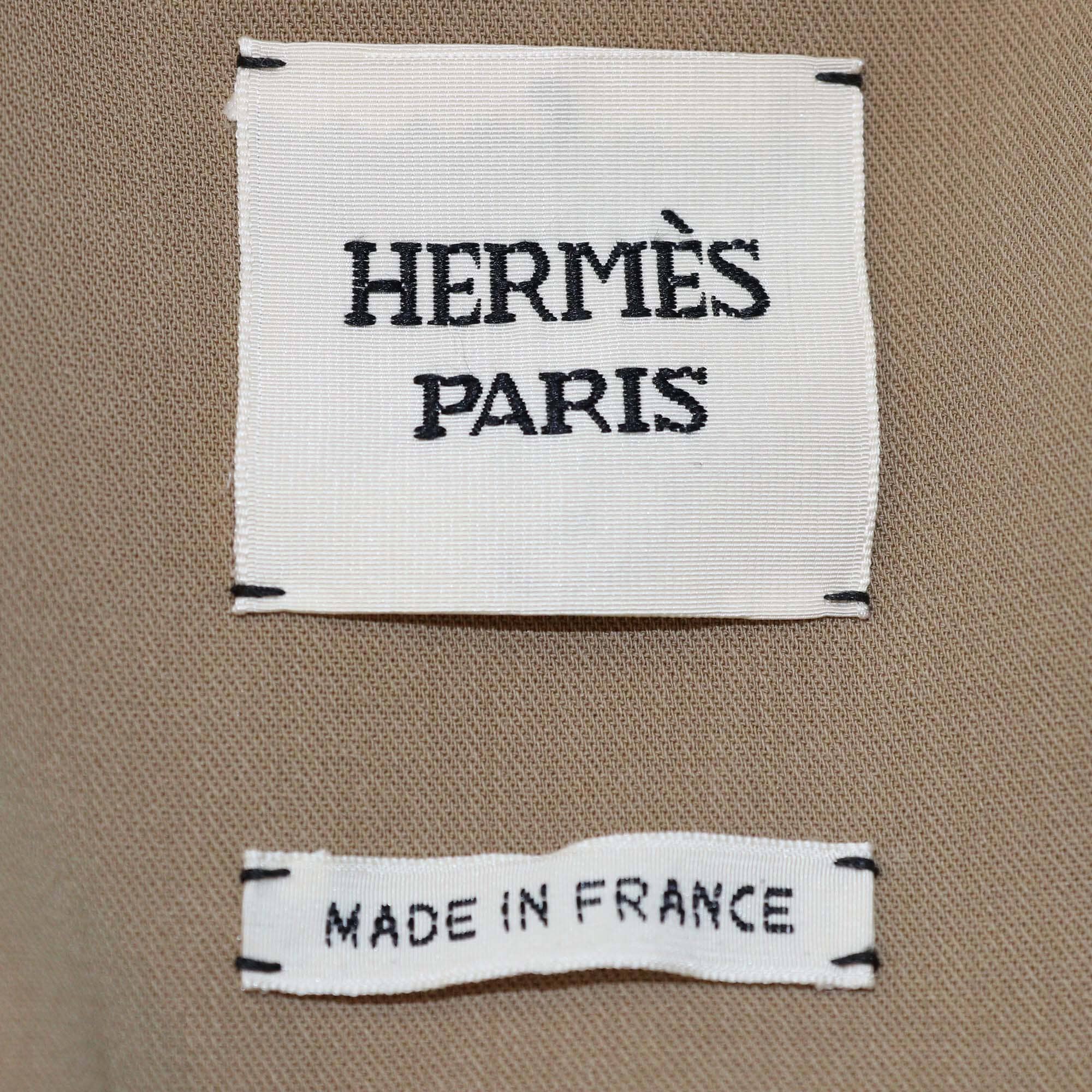 Hermes Beige Tied Jacket Womens Hermes 