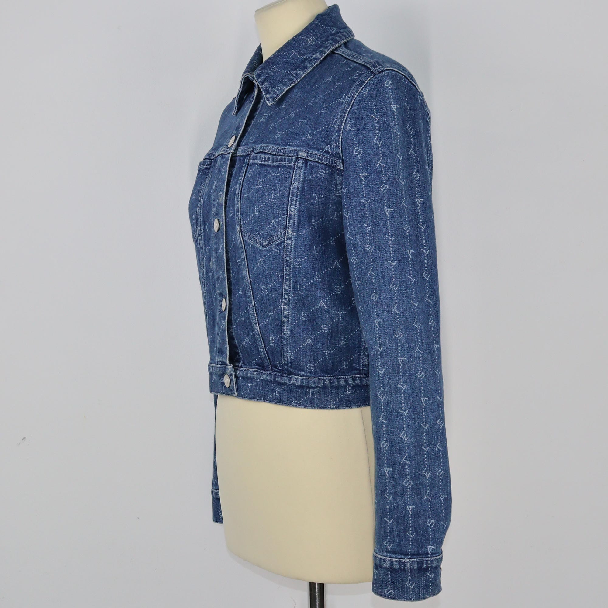 Blue Pocket Detail Denim Jacket Clothing Stella McCartney 