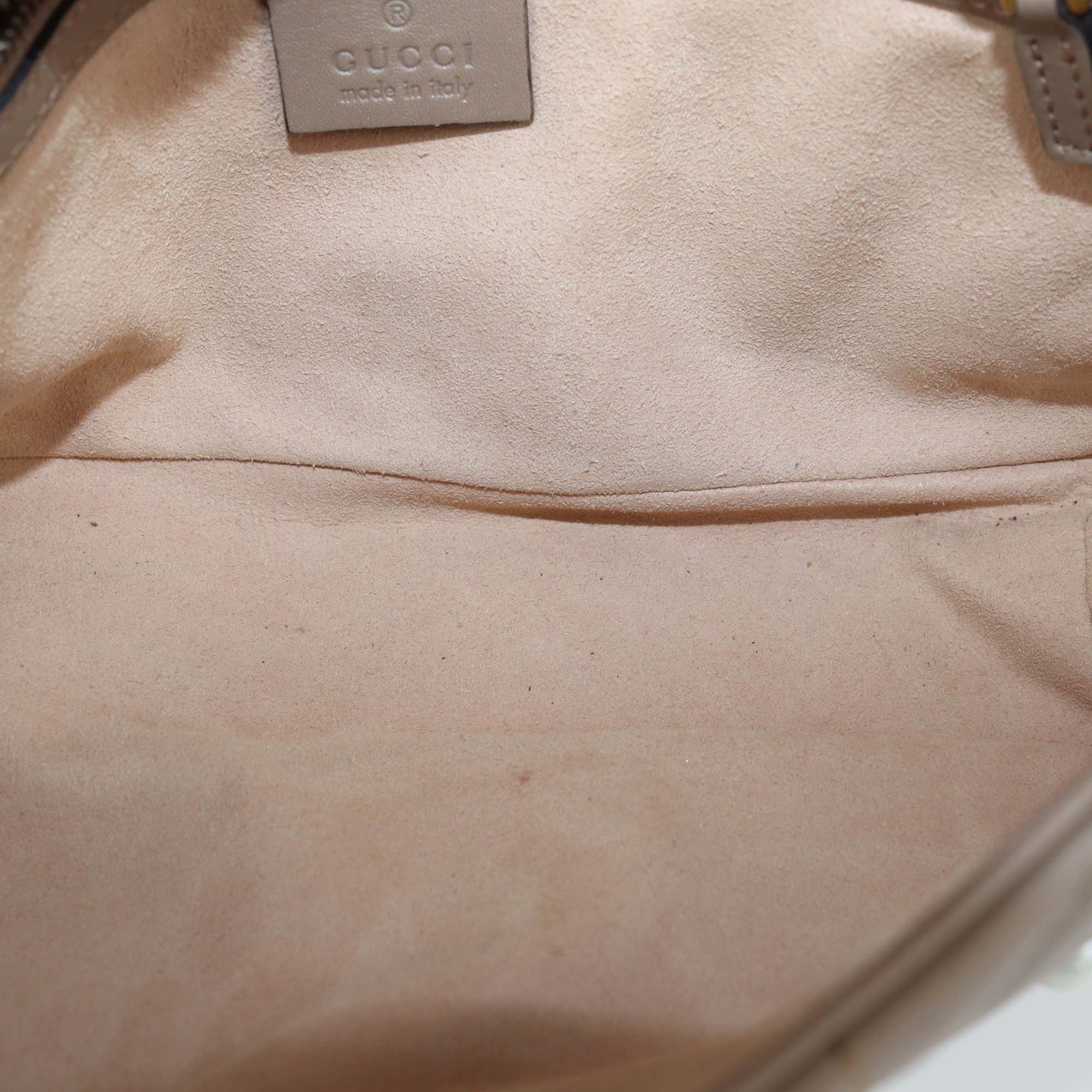 Gucci Old Rose Quilted Leather Medium Pearly GG Marmont Shoulder Bag