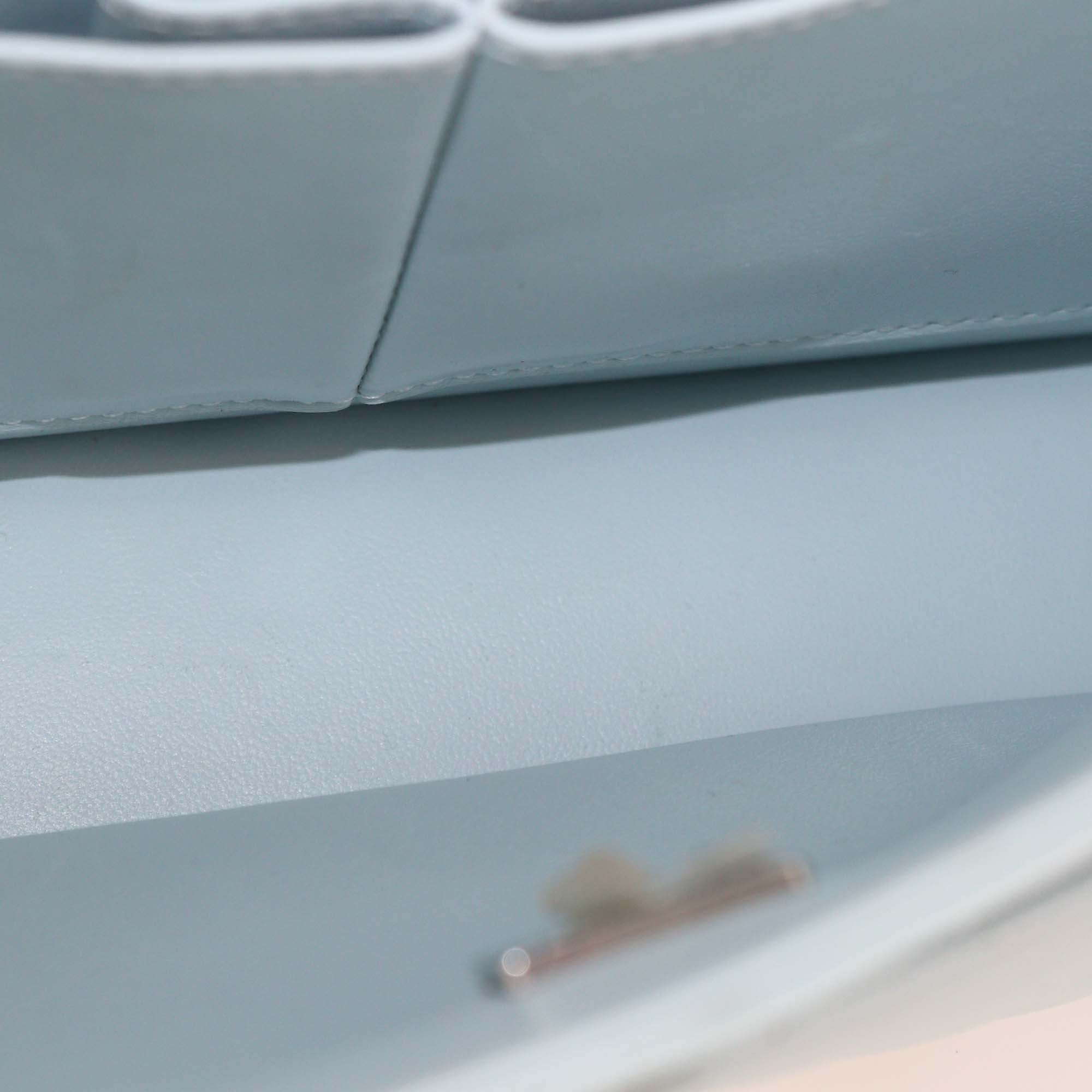 Chanel Light Green Quilted Caviar Leather Medium Classic Double Flap Bag