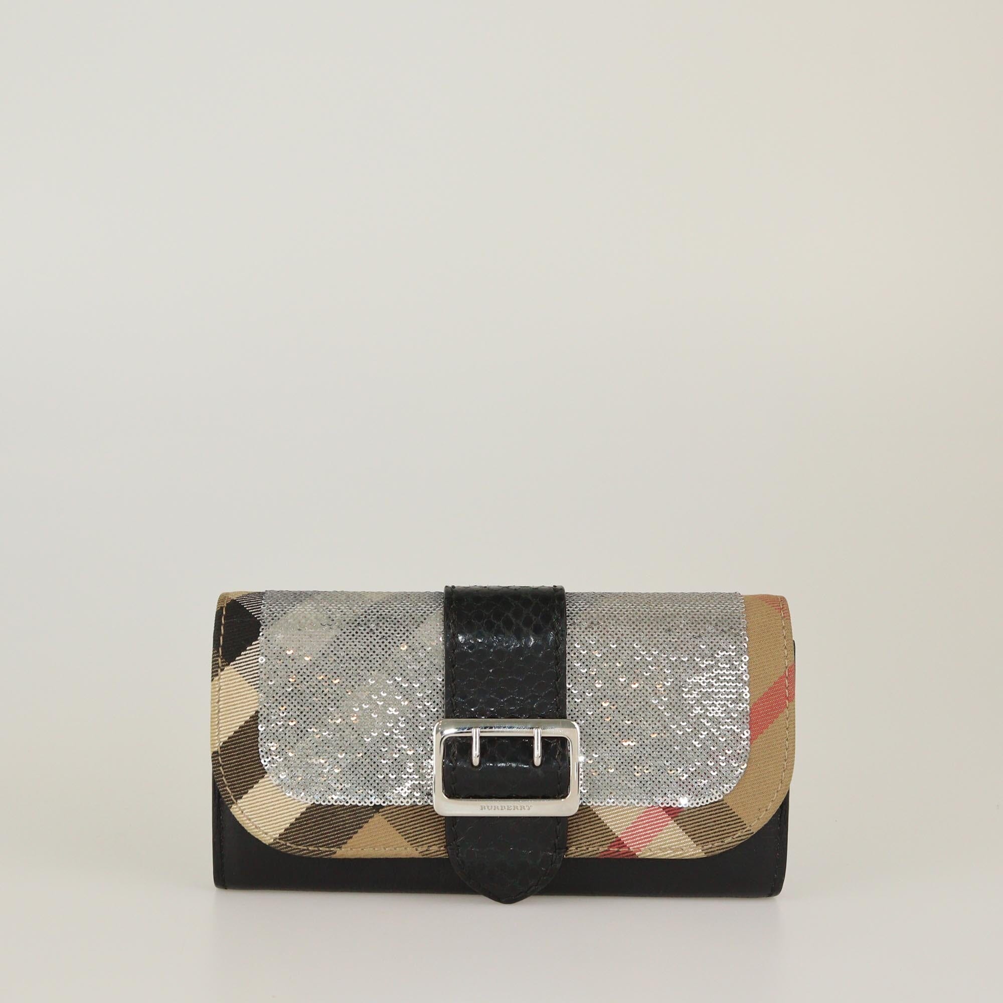 Burberry Multicolor Buckle Continental Wallet Womens Burberry 