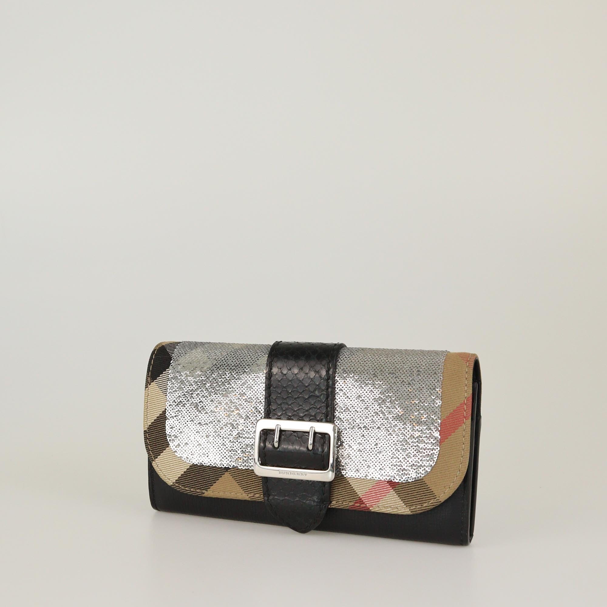 Burberry Multicolor Buckle Continental Wallet Womens Burberry 