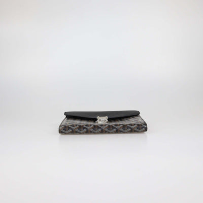 Goyard Black Goyardine Coated Canvas and Leather Chypre Wallet-Pouch