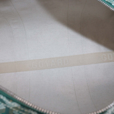 Goyard Green Goyardine Coated Canvas Barrel 40 Sports Bag