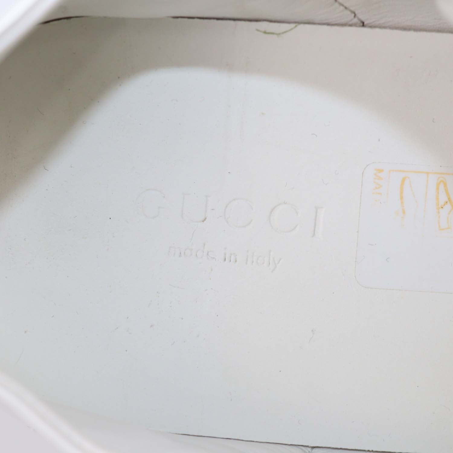 Gucci White Leather Bees and Stars Ace Sneakers