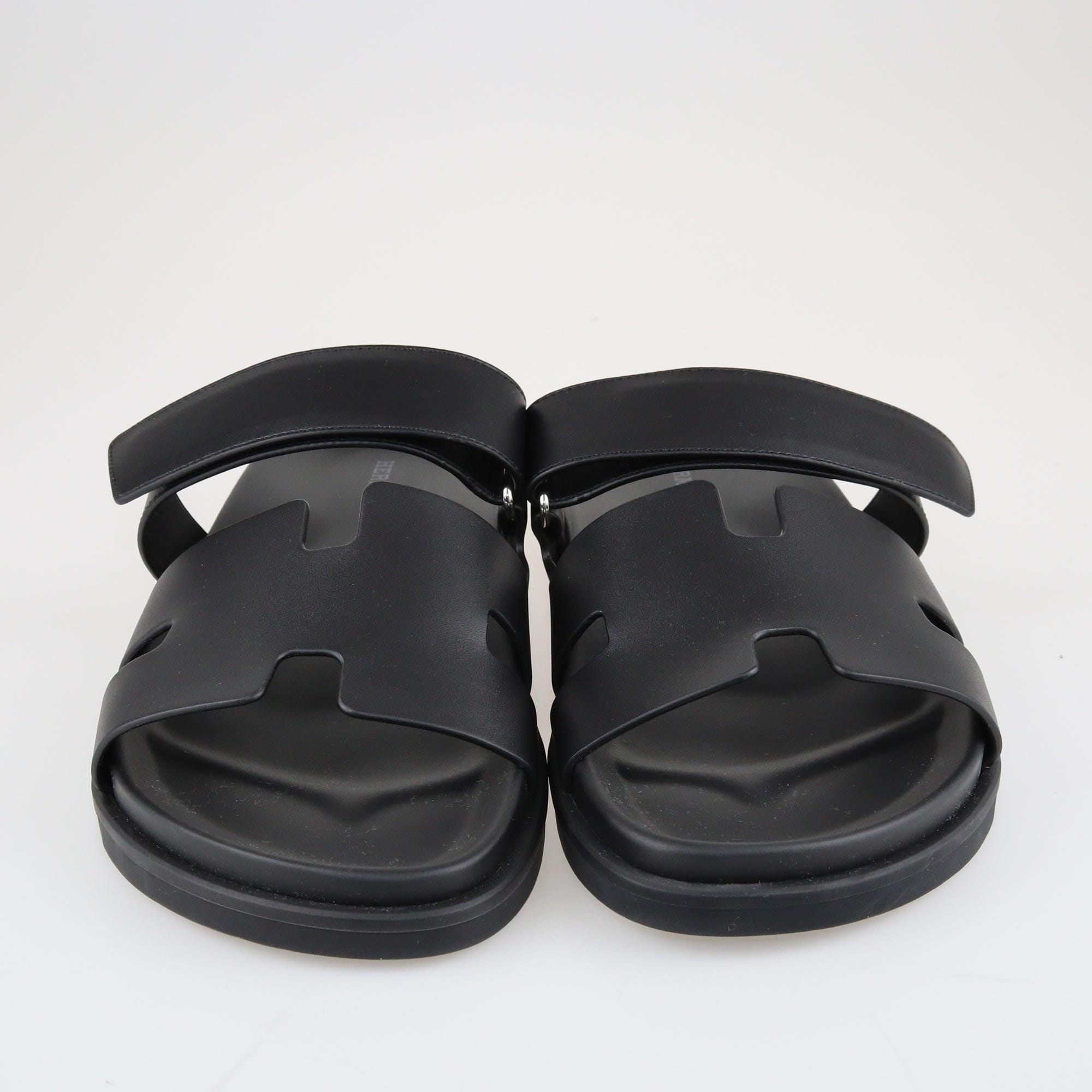 Black Chypre Sandal Shoes Hermes 