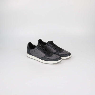 Louis Vuitton Black/Grey Monogram Canvas Rivoli Low Top Sneakers