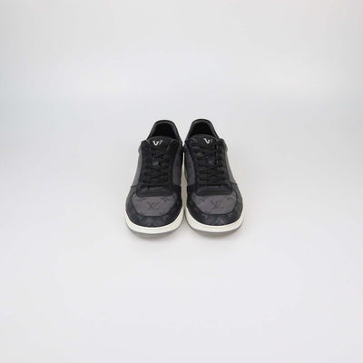 Louis Vuitton Black/Grey Monogram Canvas Rivoli Low Top Sneakers