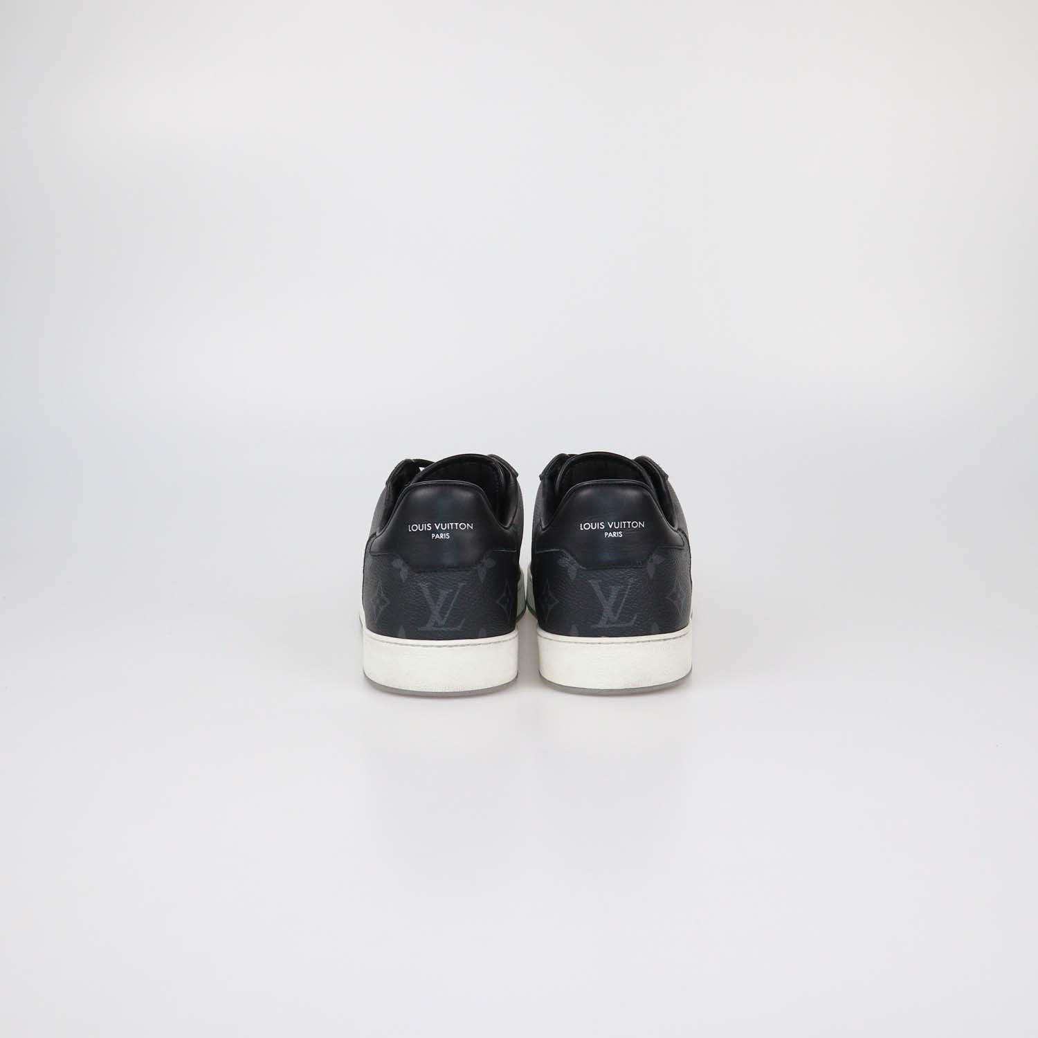 Louis Vuitton Black/Grey Monogram Canvas Rivoli Low Top Sneakers