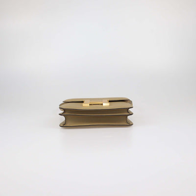 Hermes Poussiere Epsom Leather Mini Constance Bag
