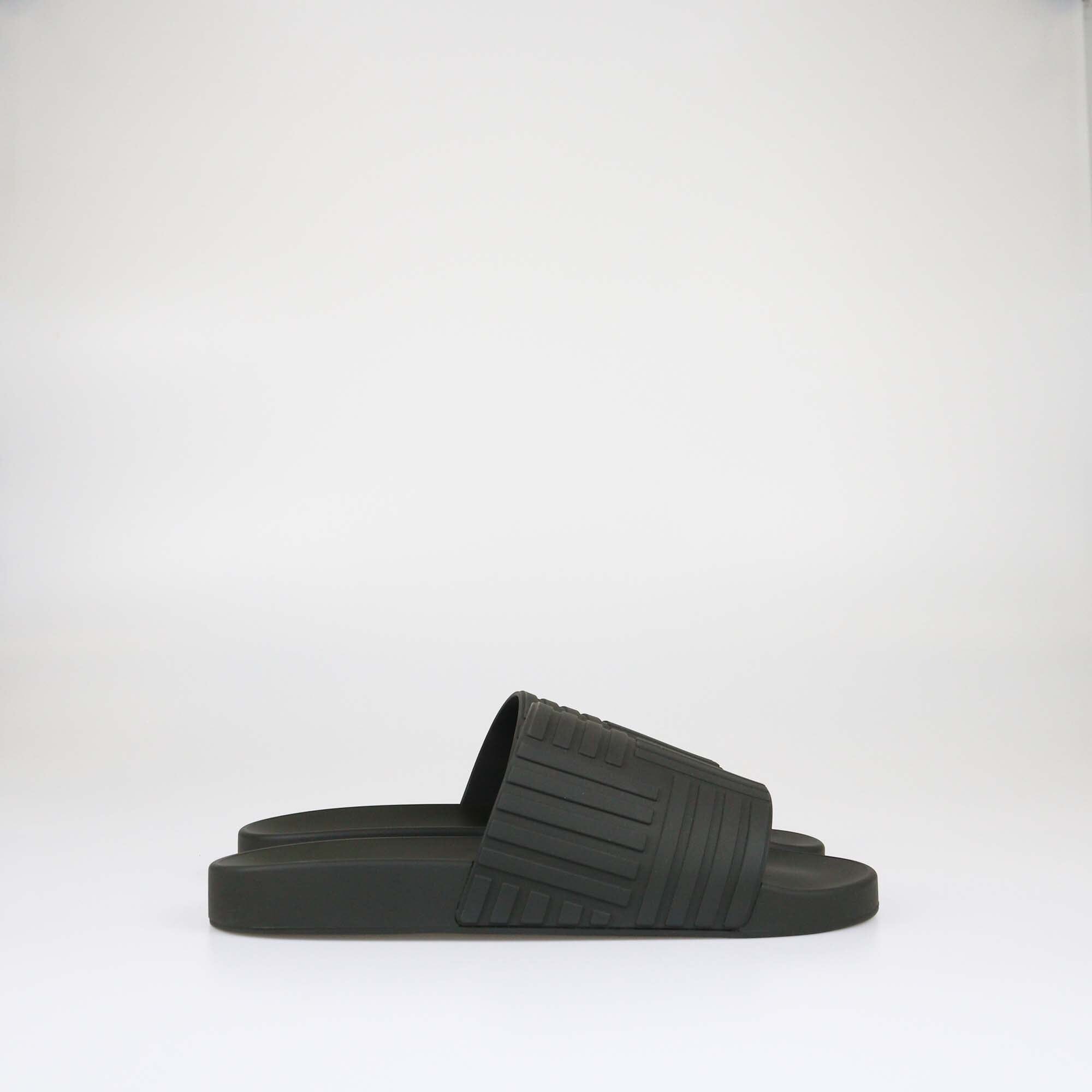 Bottega Veneta Army Green Slides Mens Bottega Veneta 