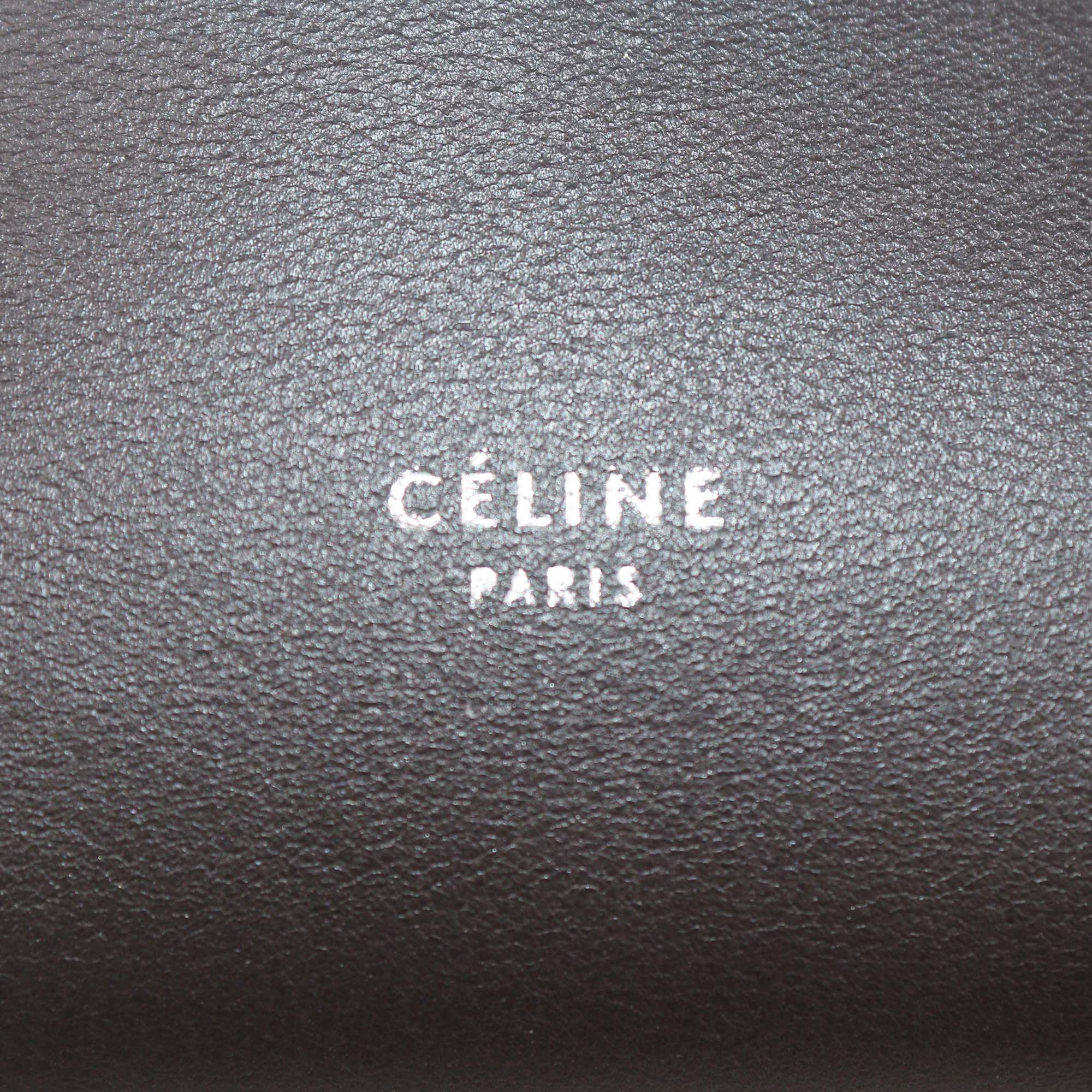 Celine Black Leather Small Big Bucket Bag