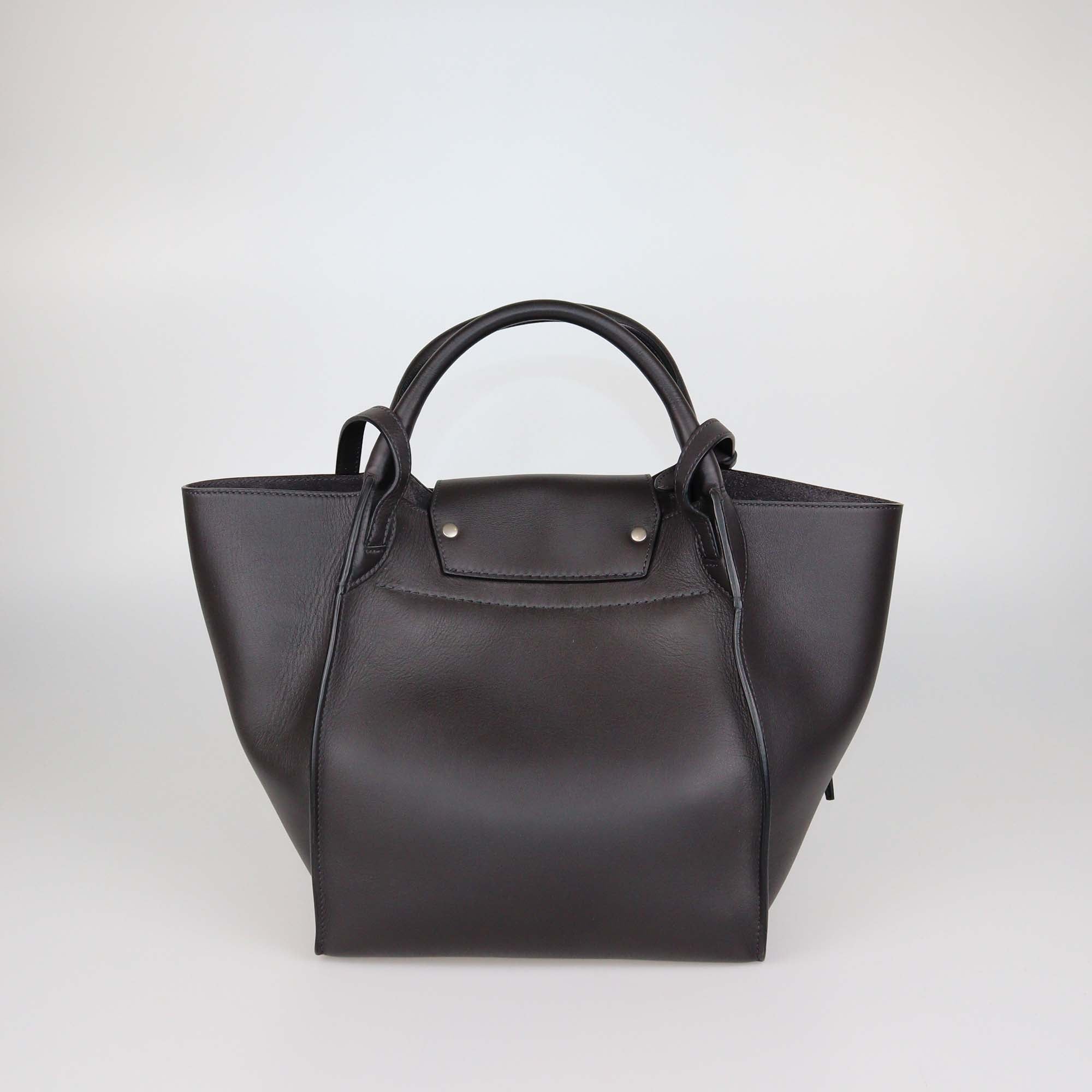 Celine Black Leather Small Big Bucket Bag