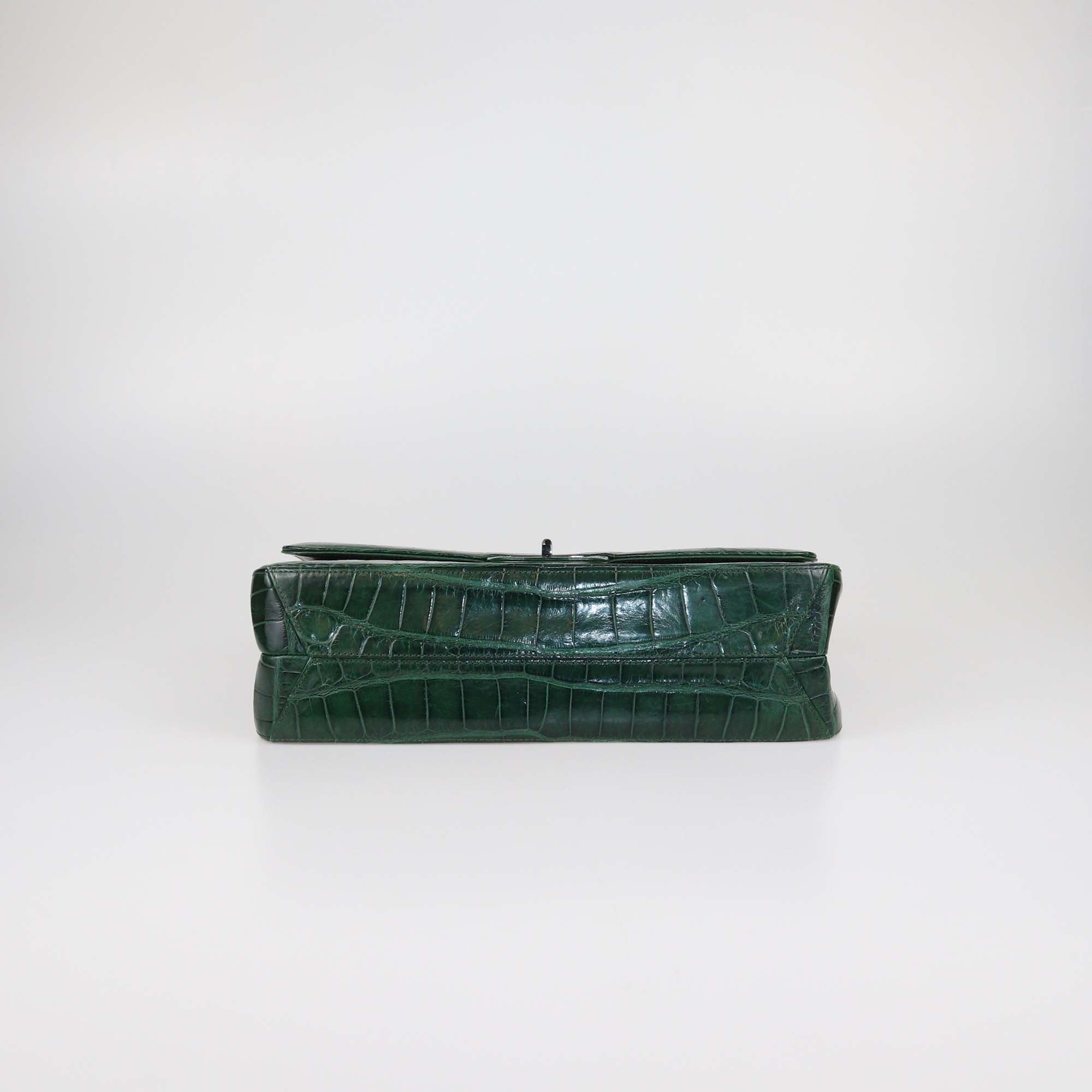 Chanel Green Shine Alligator 227 Reissue 2.55 Flap Bag