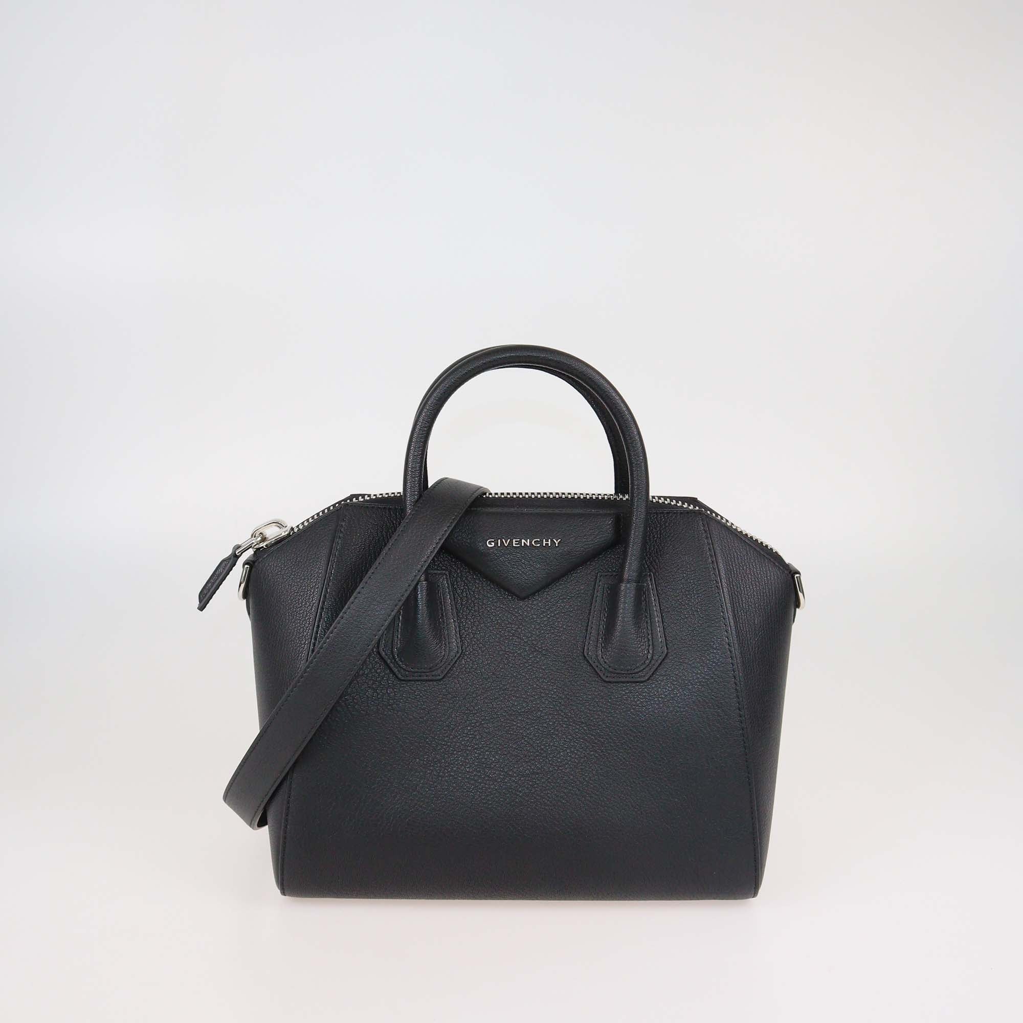 Givenchy Black Leather Small Antigona Satchel