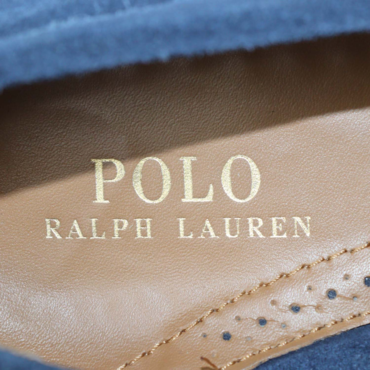 Polo Ralph Lauren Navy Blue Suede Reynold Driver Loafers