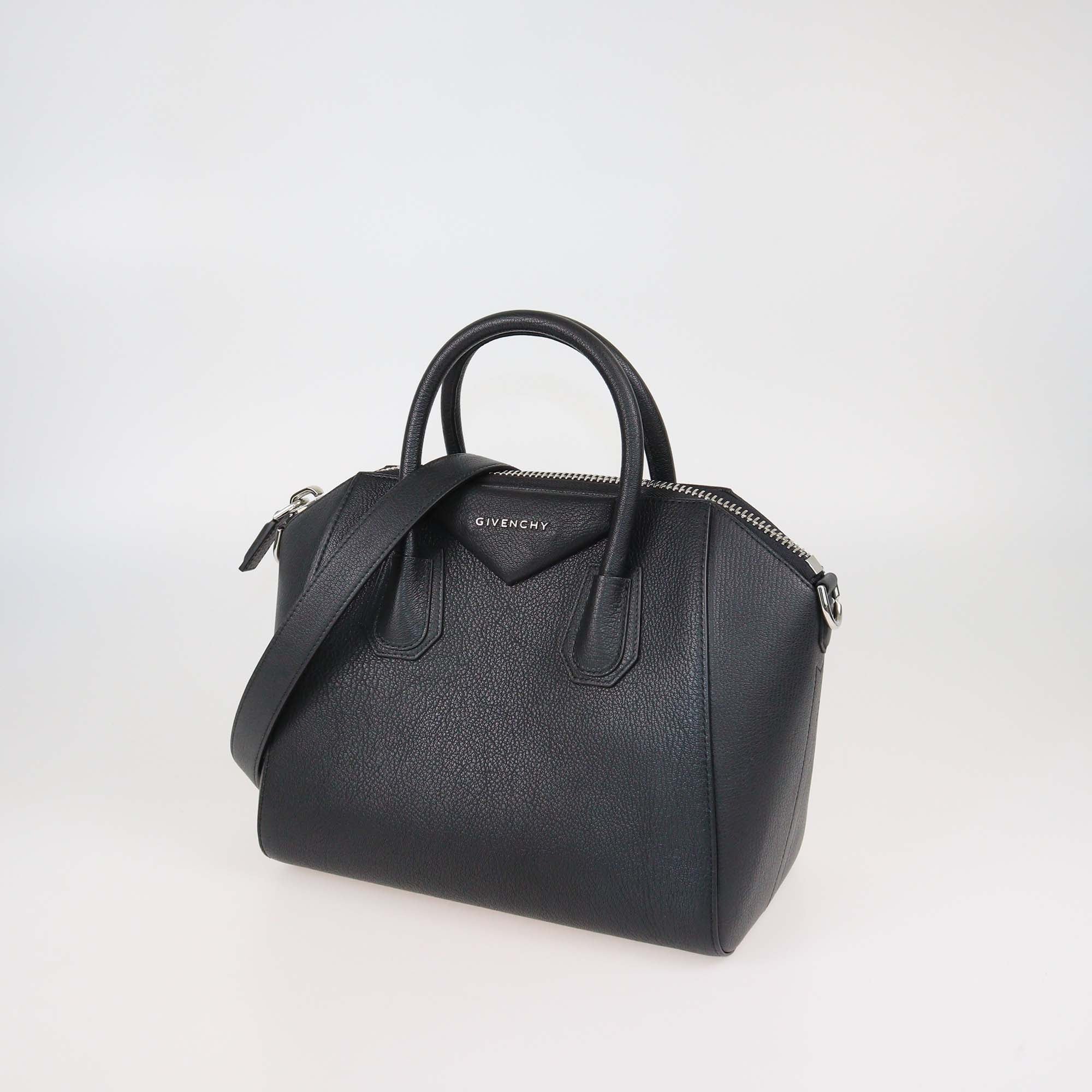 Givenchy Black Leather Small Antigona Satchel