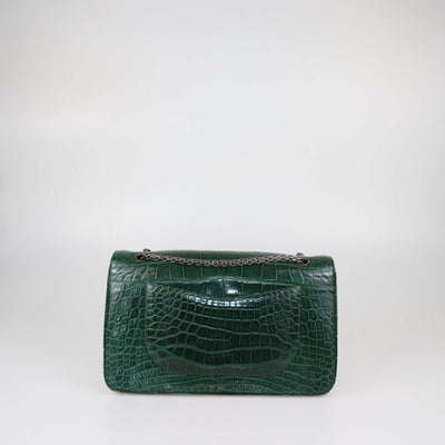 Chanel Green Shine Alligator 227 Reissue 2.55 Flap Bag