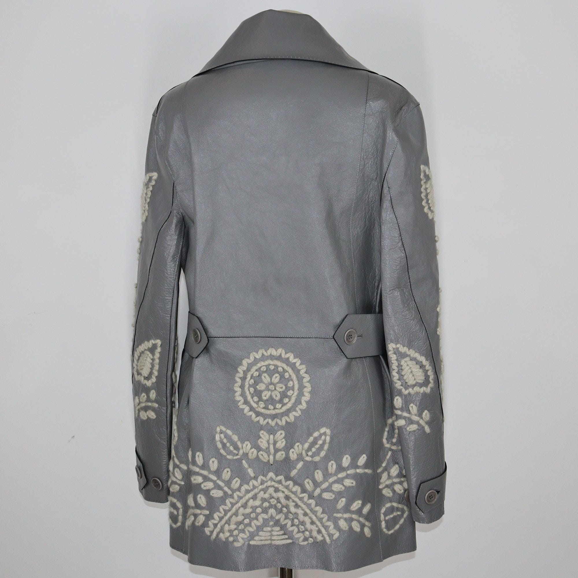 Grey Embroidered Jacket Clothing Ermanno Scervino 