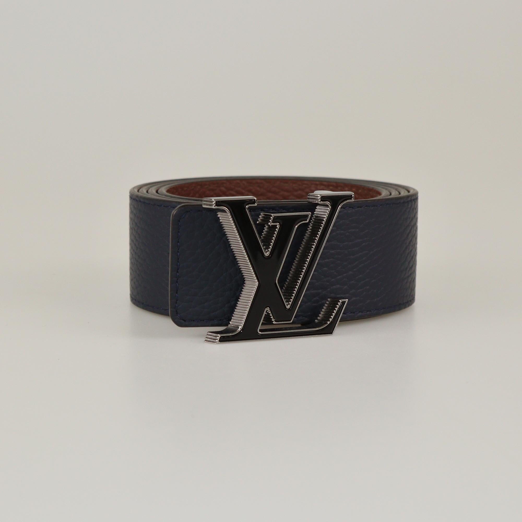 Louis Vuitton Black/Brown 40mm LV Tilt Reversible Belt Womens Louis Vuitton 