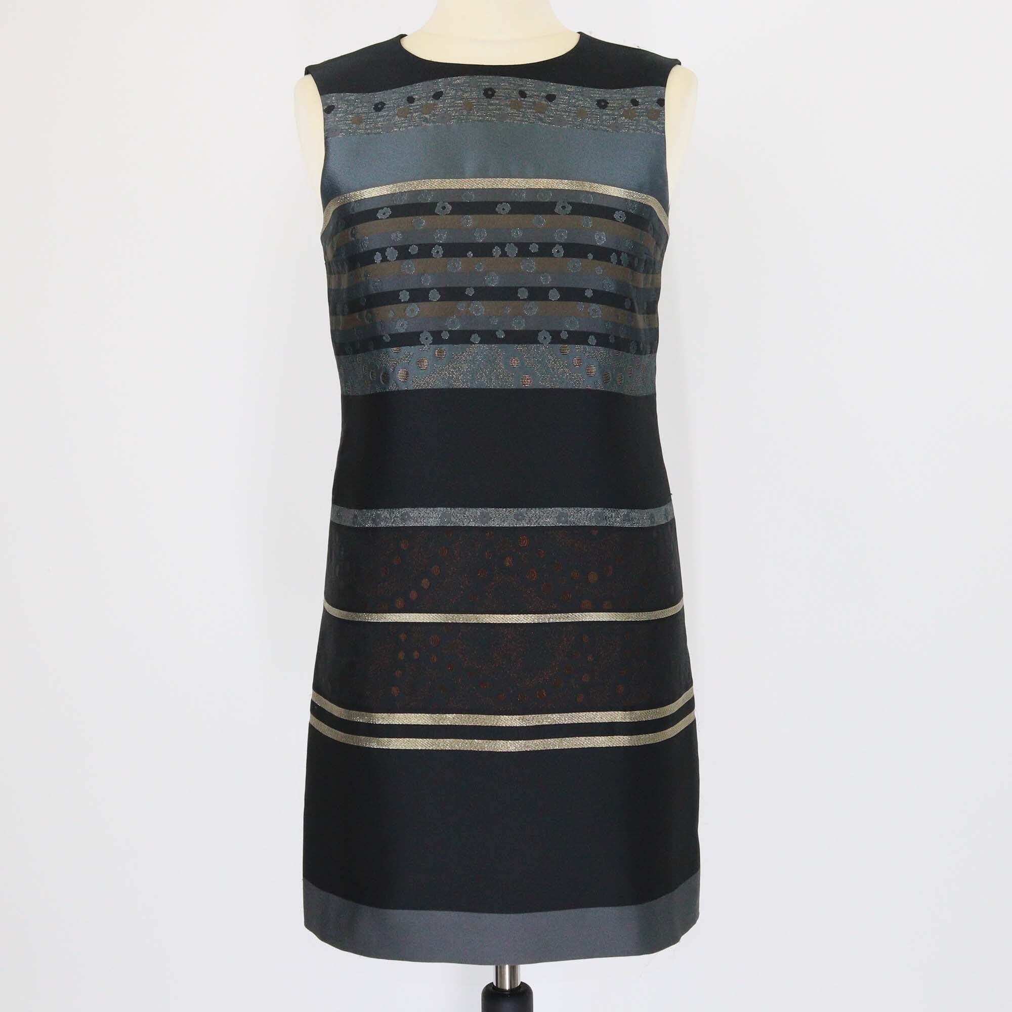 Victoria Beckham Multicolor Printed Sleeveless Shift Dress Womens Victoria Beckham 