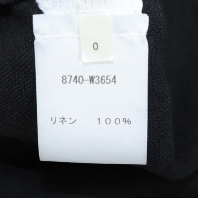 The Row Black Linen Denim Nesson Oversized Button Down Shirt