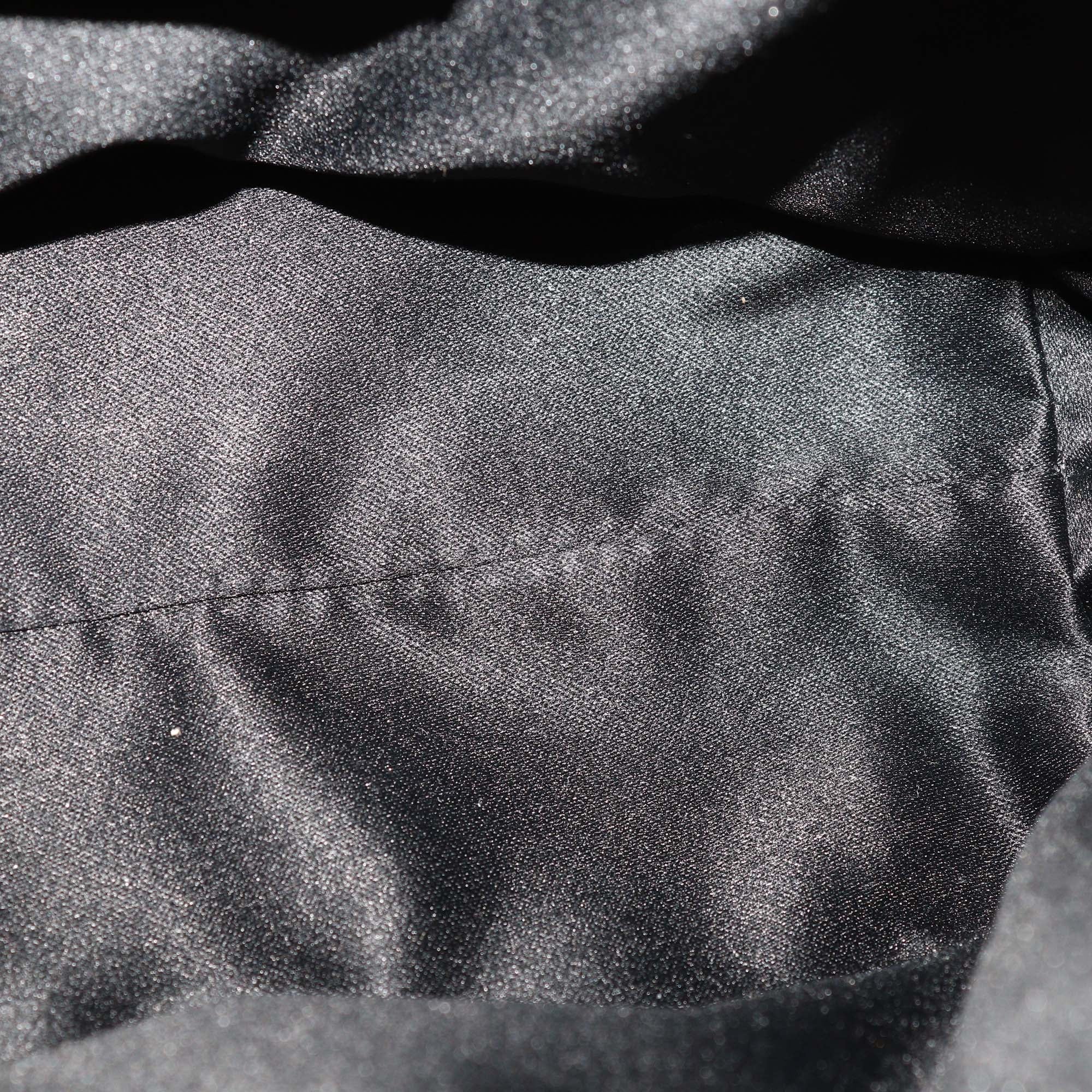 Salvatore Ferragamo Black Quilted Leather Small Fiamma Satchel