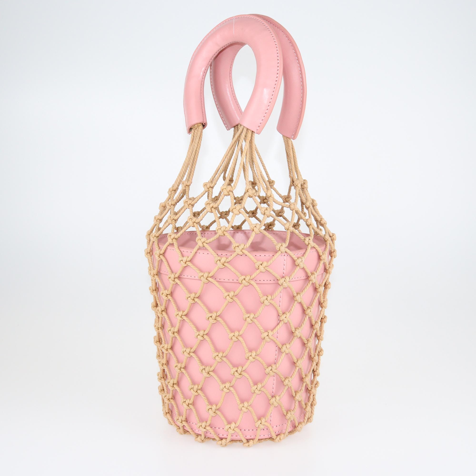 Pink Mini Moreau Bucket Bag Handle Bags Staud 