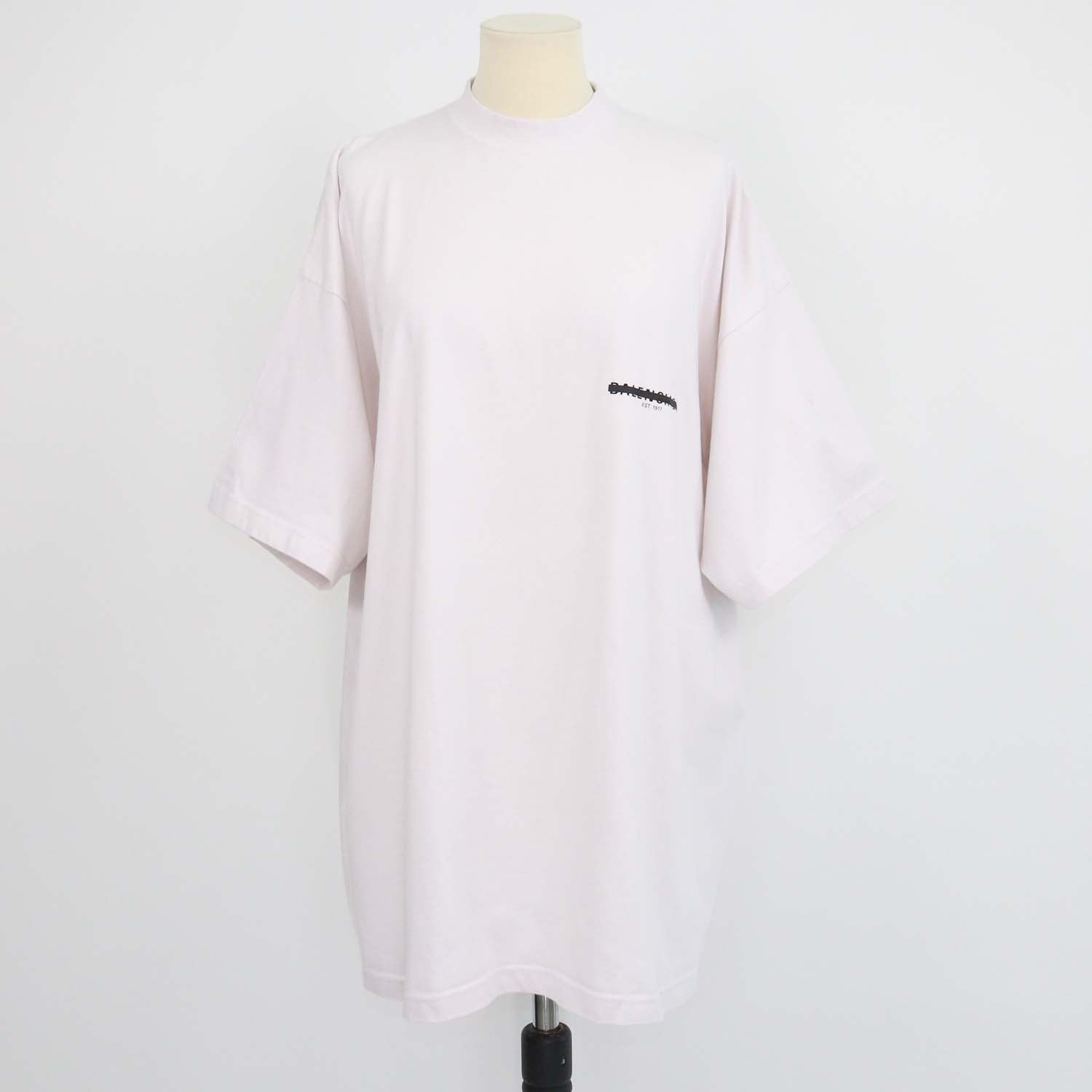 Balenciaga Off White Cotton Unifit Oversized T-Shirt