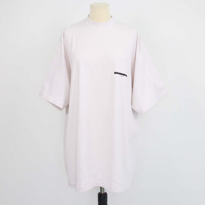 Balenciaga Off White Cotton Unifit Oversized T-Shirt