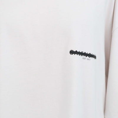 Balenciaga Off White Cotton Unifit Oversized T-Shirt