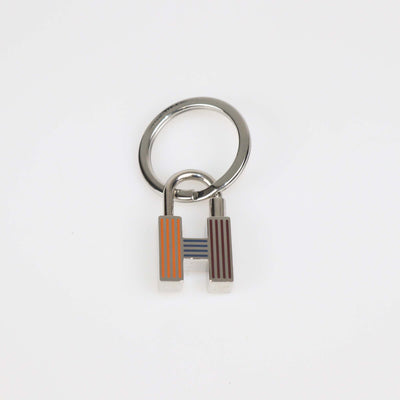 Hermes Multicolor Lacquered Metal Cadenas Quizz Rainbow Key Ring