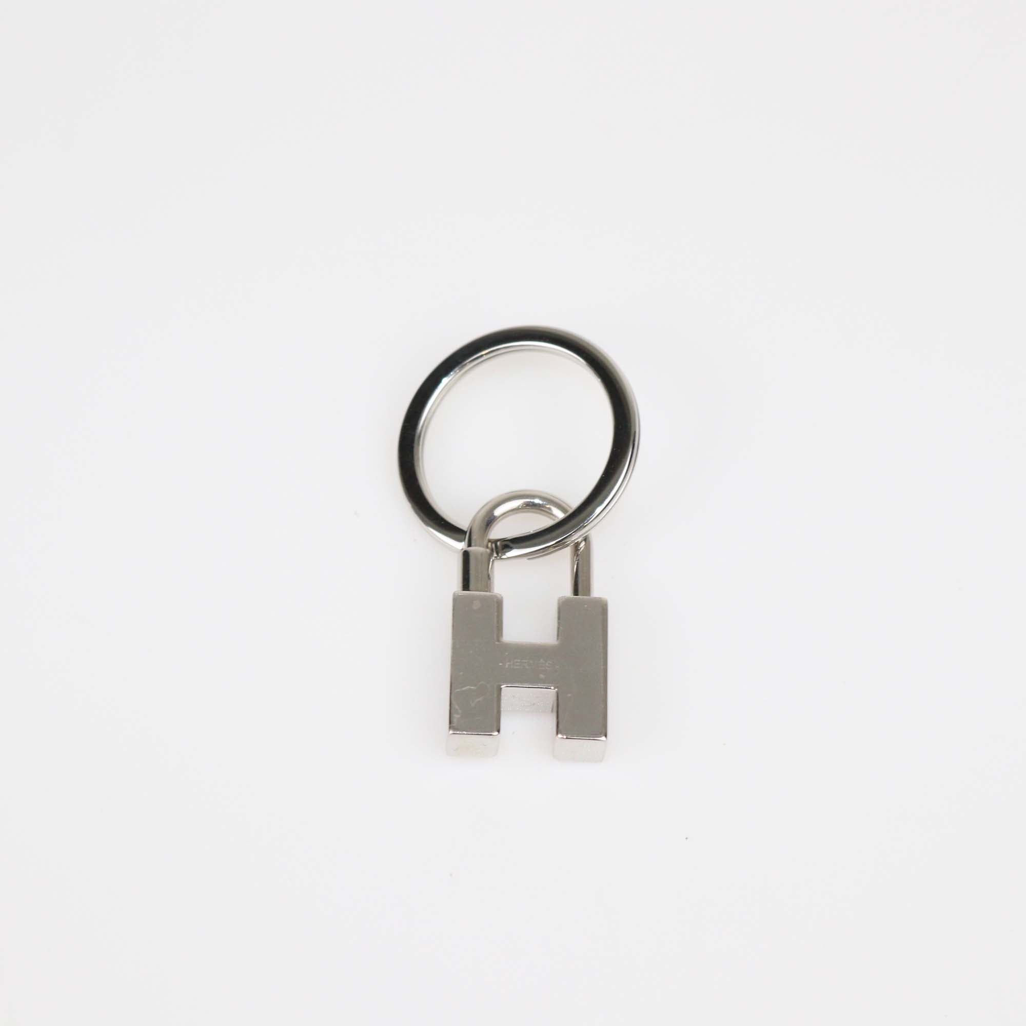 Hermes Multicolor Lacquered Metal Cadenas Quizz Rainbow Key Ring