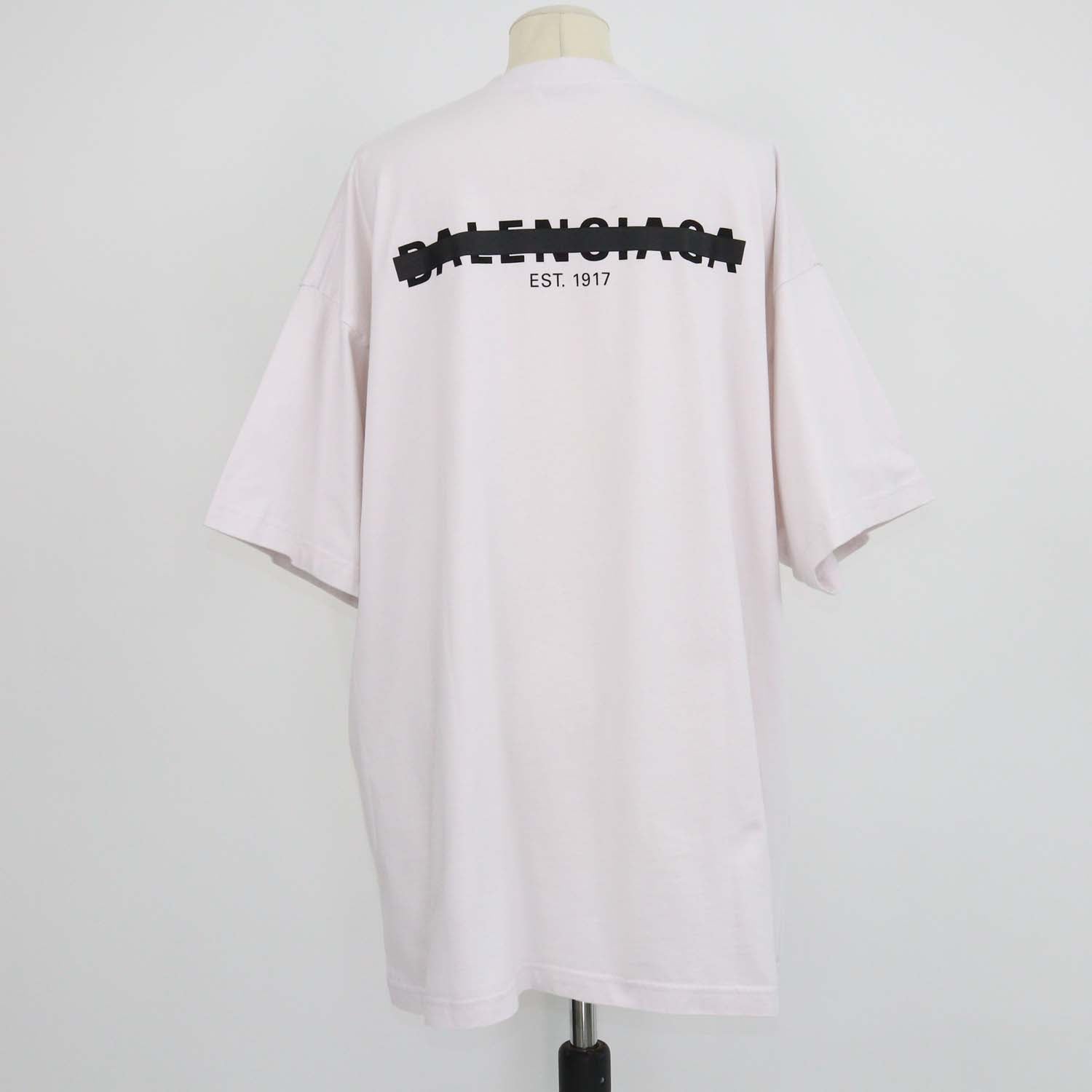 Balenciaga Off White Cotton Unifit Oversized T-Shirt