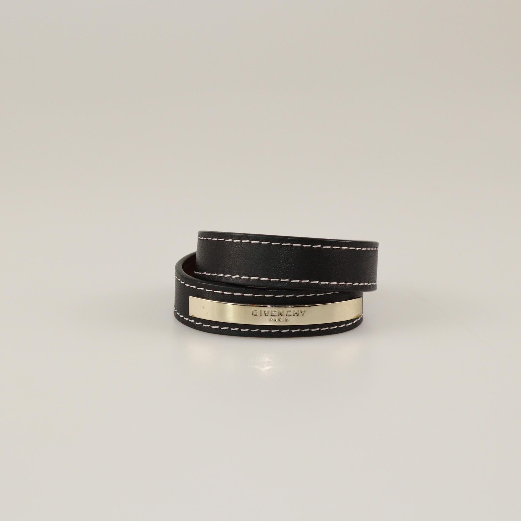 Givenchy Black Wrap Around Bracelet Womens Givenchy 