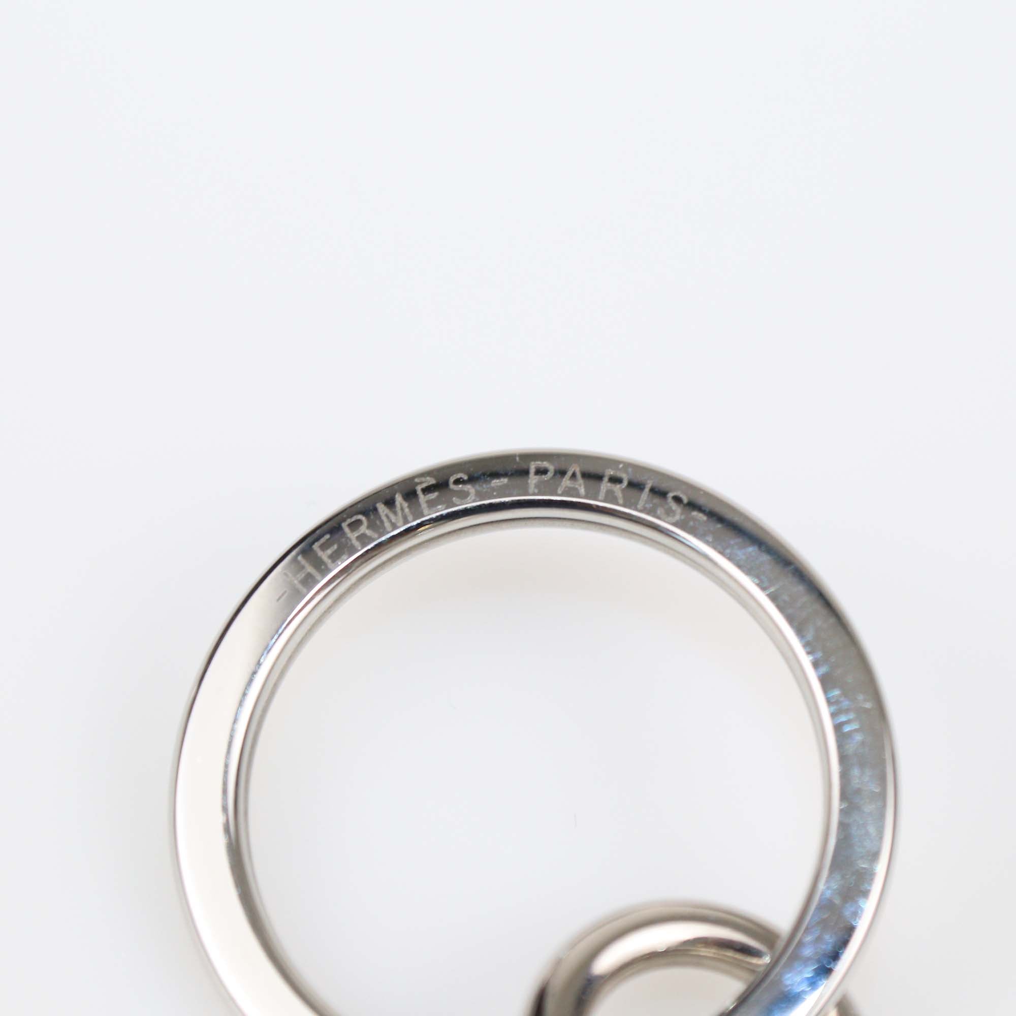 Hermes Multicolor Lacquered Metal Cadenas Quizz Rainbow Key Ring
