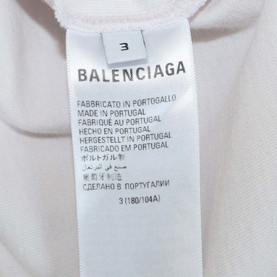 Balenciaga Off White Cotton Unifit Oversized T-Shirt