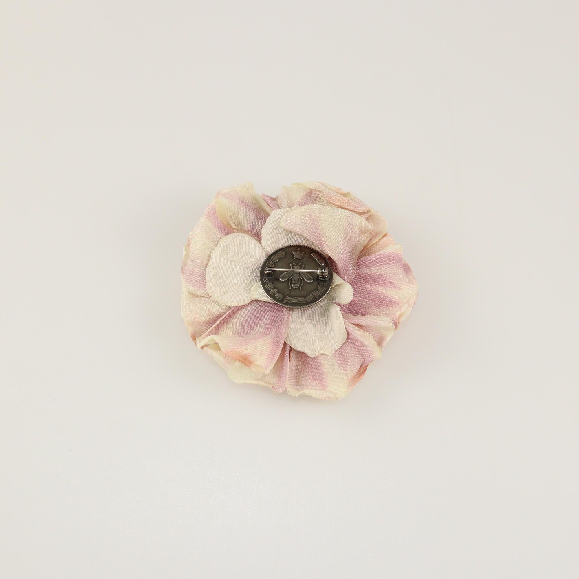 Gucci White/Purple Flower Brooch Womens Gucci 
