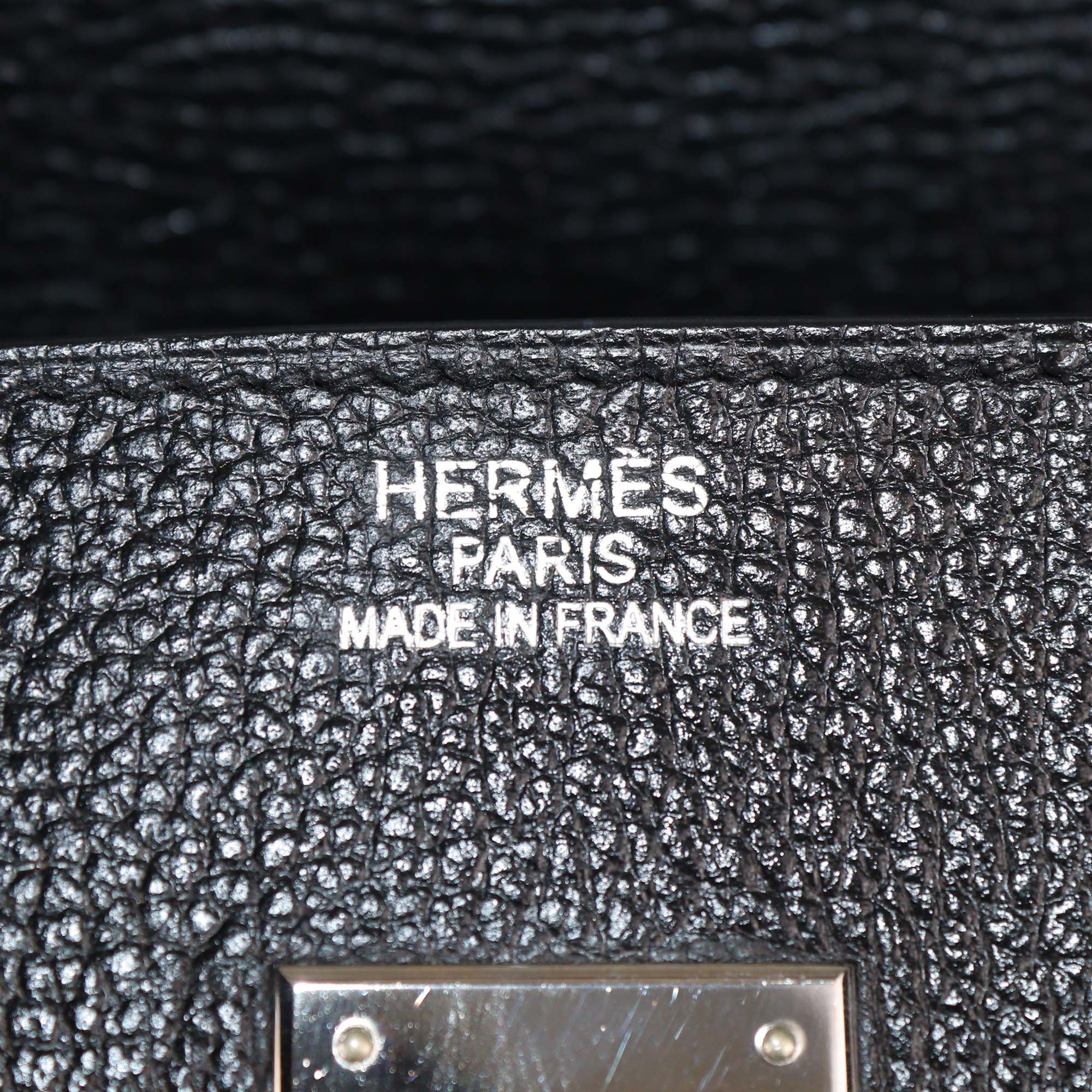 Hermes Black Togo Leather Palladium Hardware Birkin 35 Bag