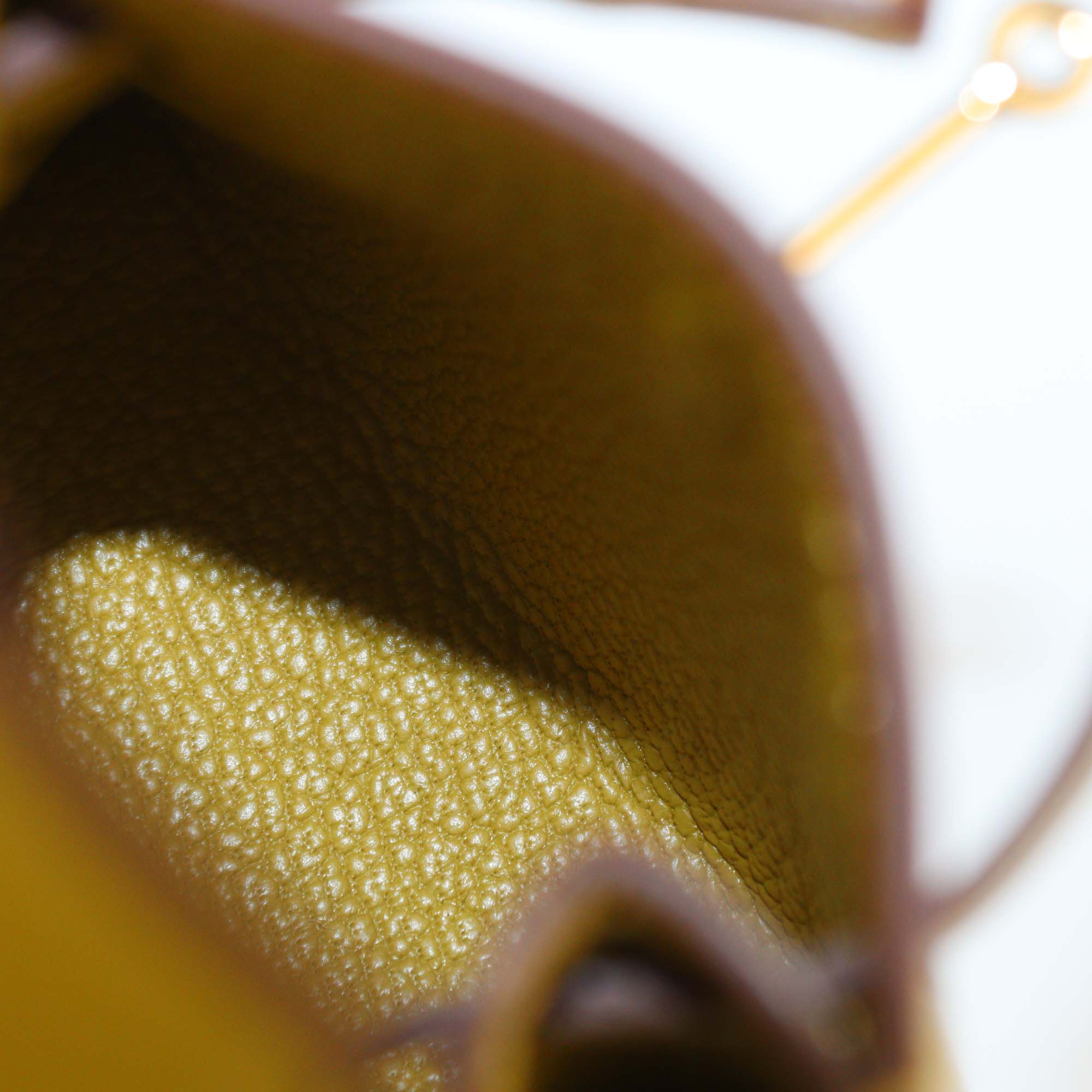 Hermes Cardamome Tadelakt Leather Mini Kelly Twilly Bag Charm
