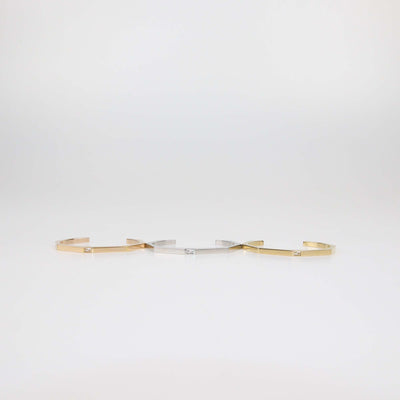 Fendi Tricolor Baguette Set of 3 Open Cuff Bracelet L