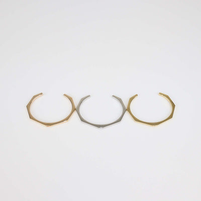 Fendi Tricolor Baguette Set of 3 Open Cuff Bracelet L