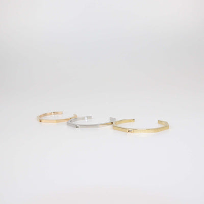 Fendi Tricolor Baguette Set of 3 Open Cuff Bracelet L