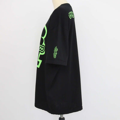 Louis Vuitton Black/Neon Green Blend Cotton Knit 1854 T-Shirt