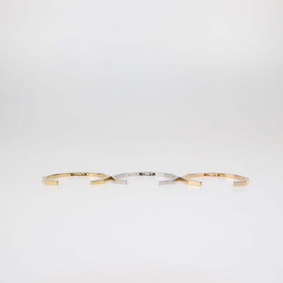 Fendi Tricolor Baguette Set of 3 Open Cuff Bracelet L